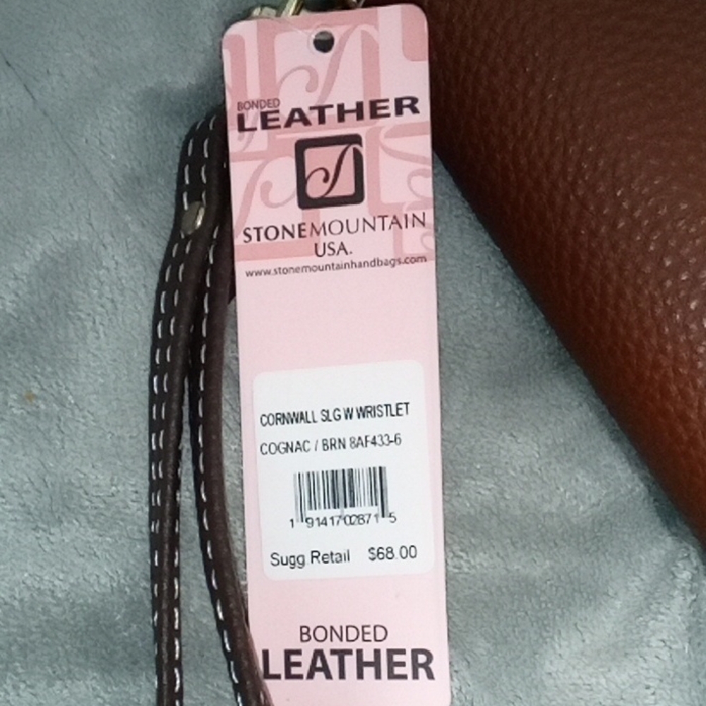 Stone Mountain Brown Leather Wristlet - Picture 2 of 6